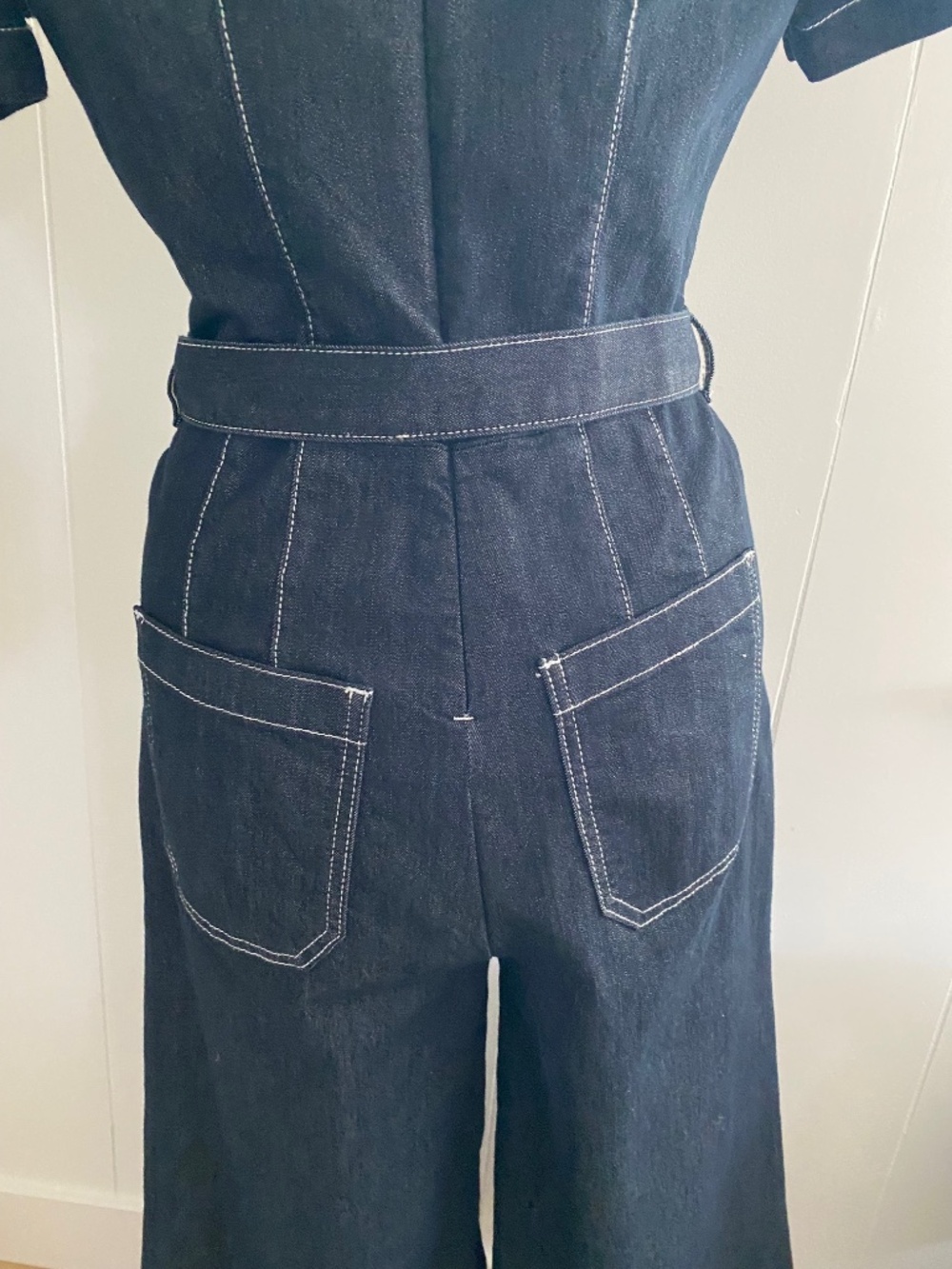 Maeve by Anthropologie The Collette Wrap Jumpsuit Denim, size 6 - Picture 6 of 9